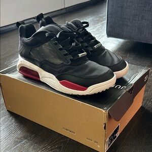 Nike Jordan Max 200 Black and Red Men's Sneakers